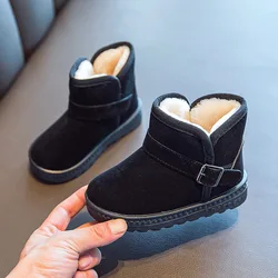 Big Kids Warm Plush Ankle Boots For Baby Little Girls Children'S Winter Shoes For Boys Snow Boots 2020 2 3 7 8 9 10 11 12 Years