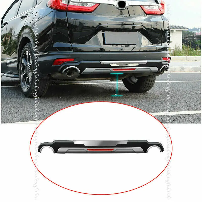 For Honda CR-V 2017-2019 Rear Bumper Diffuser Spoiler Board protection Body Kit Moulding Cover Trim Car Accessories