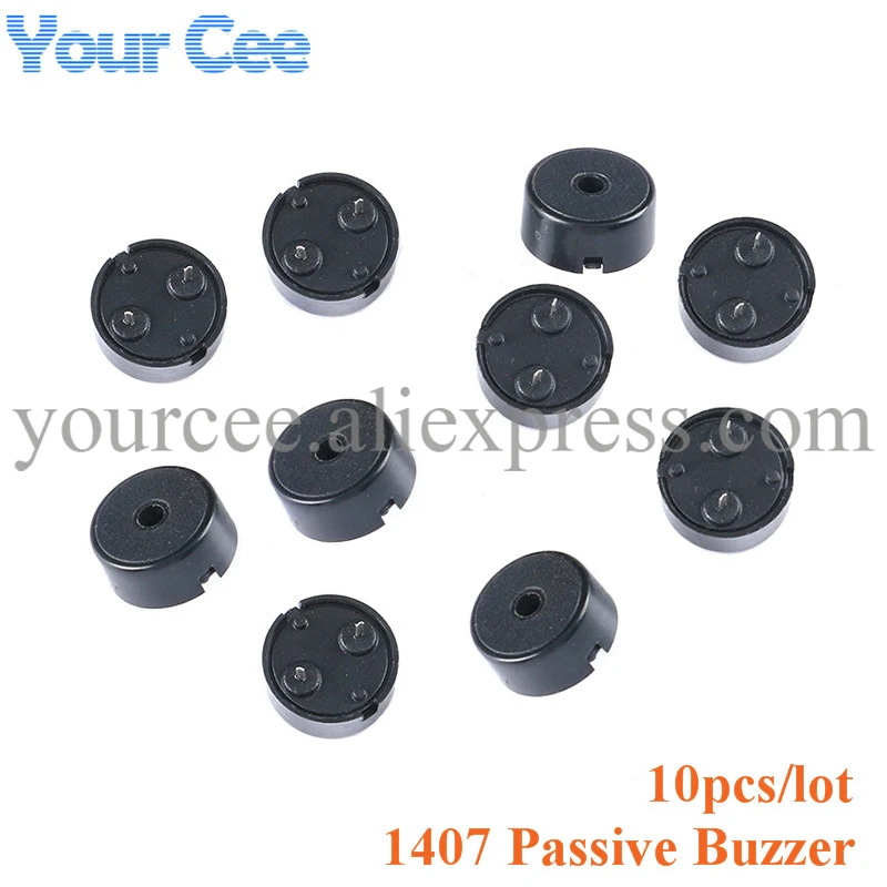 20pcs/10pcs 1407 Piezoelectric Passive Buzzer Speaker Alarm SFN-14 Low-power Piezoelectric Passive Buzzer