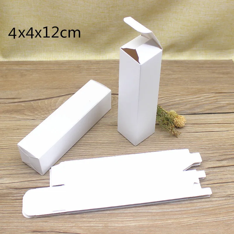 10pcs Multi Size Rectangular 4*4*12 16 10cm Packaging Box Packaging Folding Boxes For Essential Candle Gift Oil Bottle Package