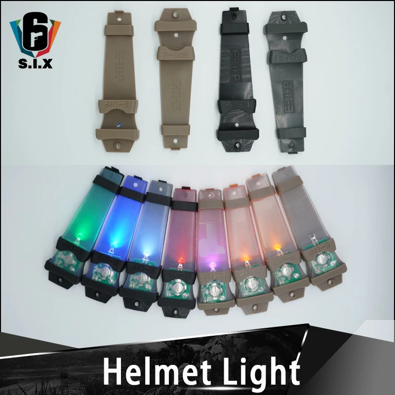 Tactical Survival Signal Helmet Light Waterproof  Silica gel  Helmet Flashlight With Magic Tape Hunting Airsoft Strobe Light