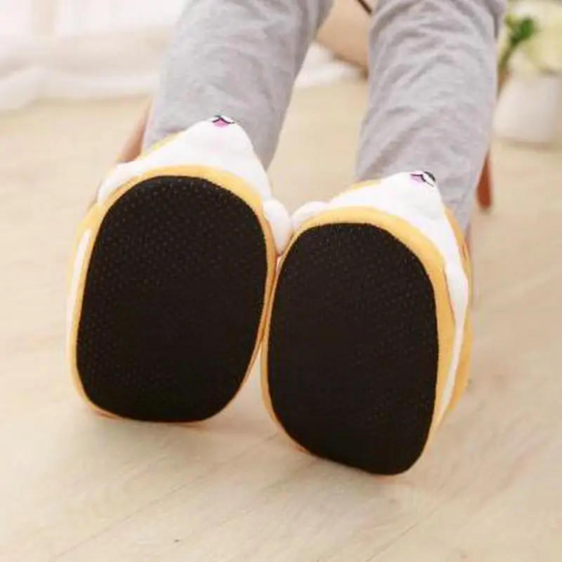 Winter Warm Indoor Foor Bedroom Koi Dog Cartoon Cute Plush Keji Slippers Home Slip Cotton Pad Shoes