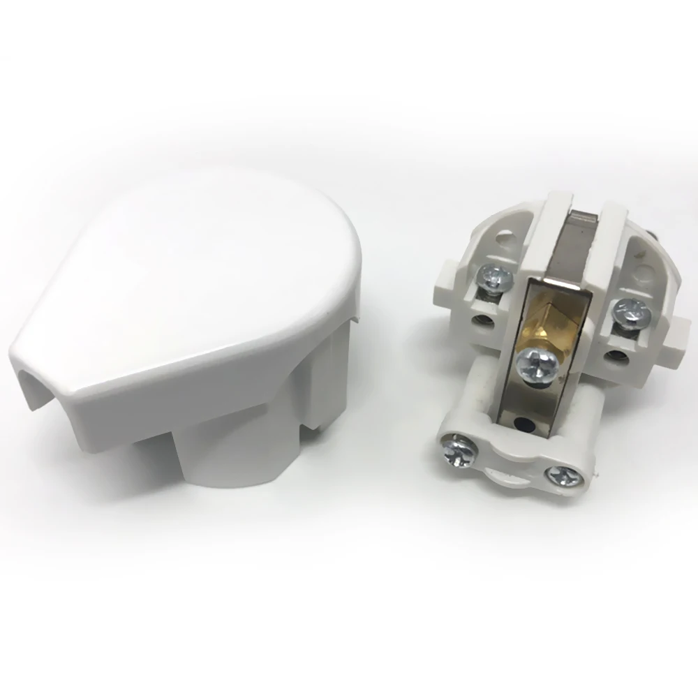 AC Power Adapter Socket 16A 250V Connector Cable Electrical Plug White Black Male Converter Adaptor Detachable Plug