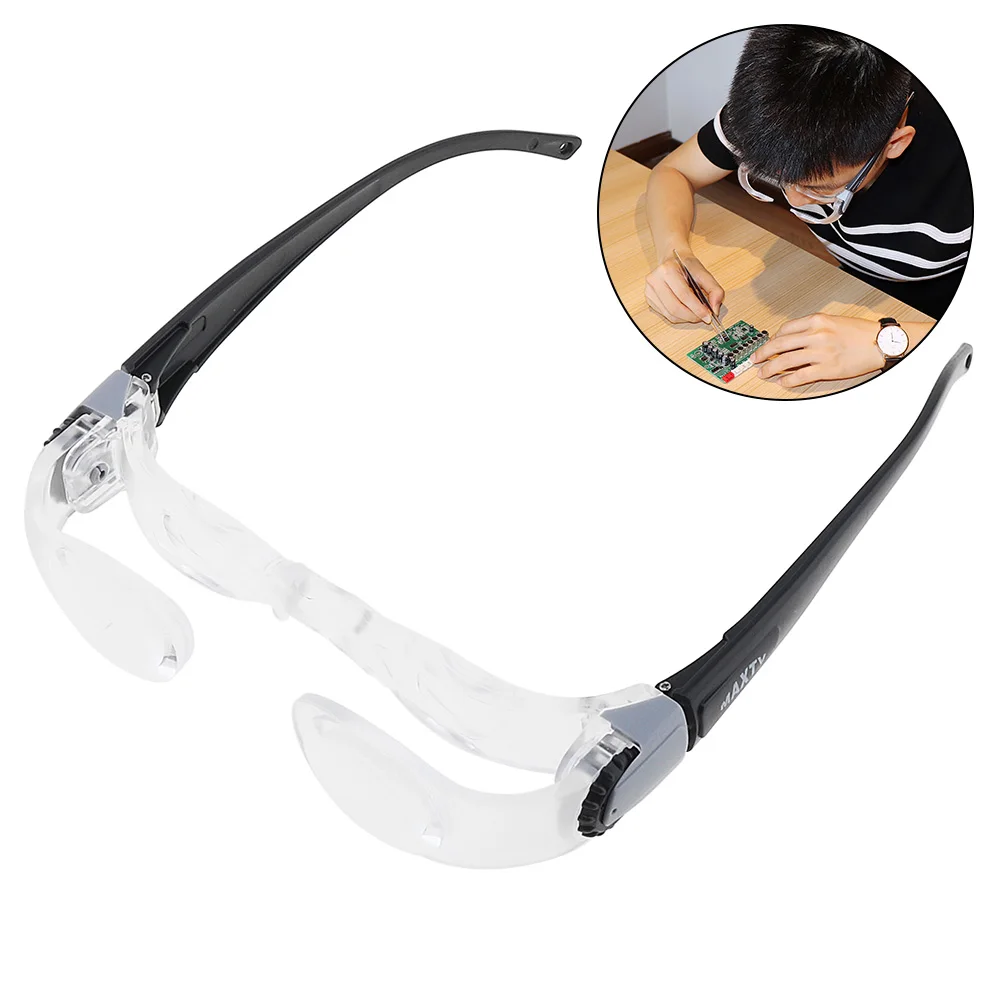 

2.1X 0-300 Degree Magnifying Glasses magnifier Optical Lenses Portable Adjustable Television Glasses Magnifier for Watching TV