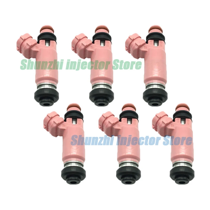 6pcs Fuel Injector Nozzle For SUBARU STI WRX Fuel injector/Nozzle OEM:16611-AA370 1661AA370 195500-3910 1955003910