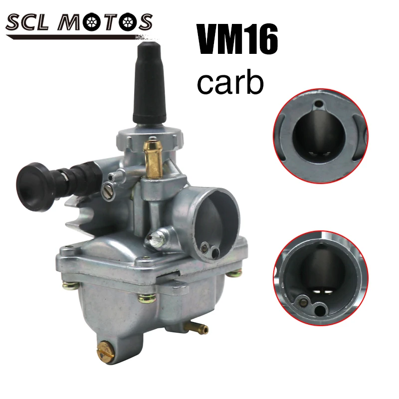 SCL MOTOS Motorcycle Carburetor VM16 Carb For Mikuni Carburetor VM16 16mm For Aprilia For 50cc 70cc 90cc 110cc Carburador