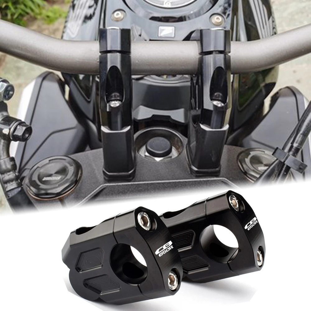 

CB650R Handle Bar Mount Riser Extend Raise 38mm Handlebar Clamp Adapter For Honda CB 650 R 18 2019 2020 2021 CB 650R Accessories