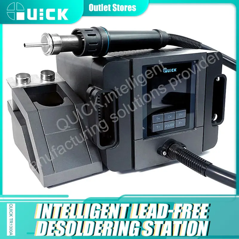 Quick TR1300A 1300W Hot Air Gun desoldering station Lead-Free Intelligent Desoldering Tools Rework Station Welding Solder Tools