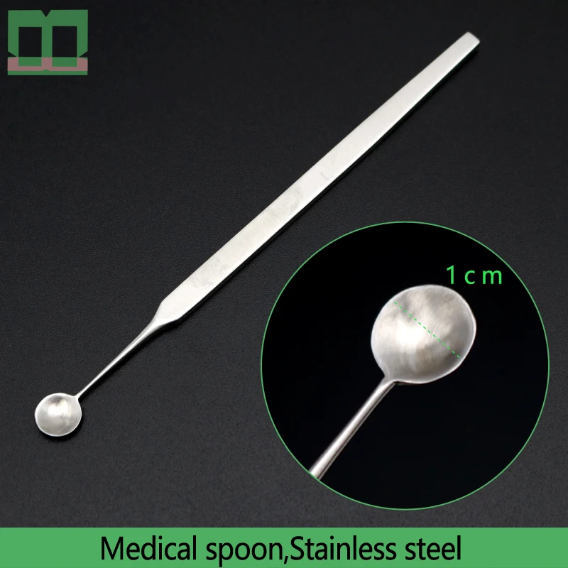 Medical spoon for surgical purposes13.5cm single-end surgical operating instrument stainless steel spatula