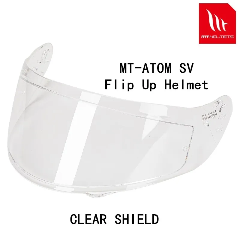 MT-V-16 Shield Replacement Helmet Lens, MT Flip Up Helmet, ATOM, SV, Peças internas de óculos, Peças Originais