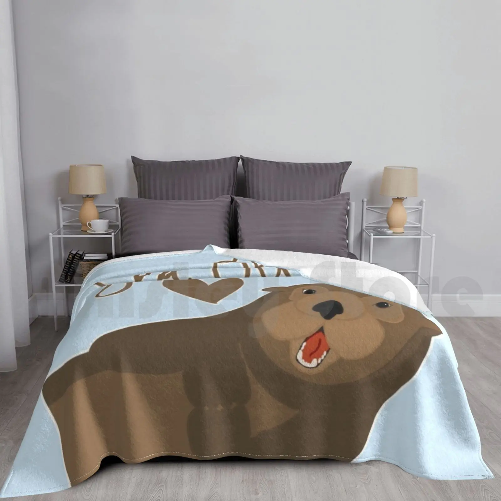 Sea Otter Love-Cartoon Blanket Fashion Custom Sea Otters Sea Otter Otter Otters Semiaquatic Endangered