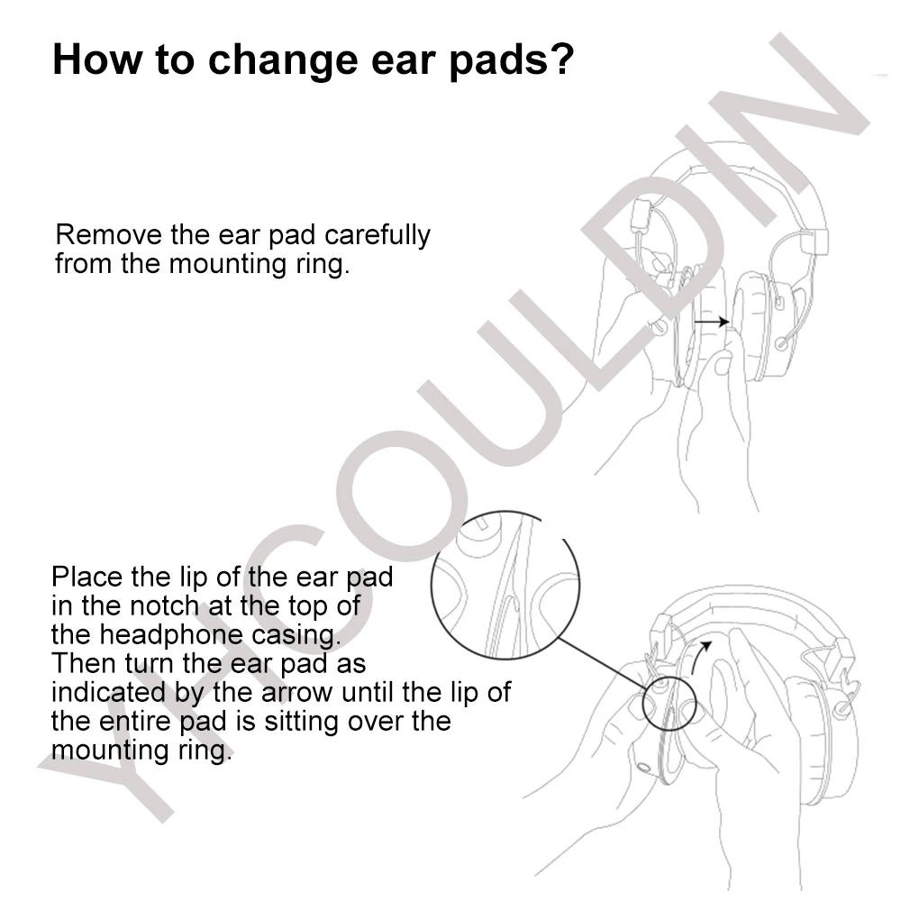 Oreillettes Pour Pioneer SE-MS7BT SE-MS5T MS7BT MS5T sauna téléphone Accessoires Remplacement Oreille Heart Matériel