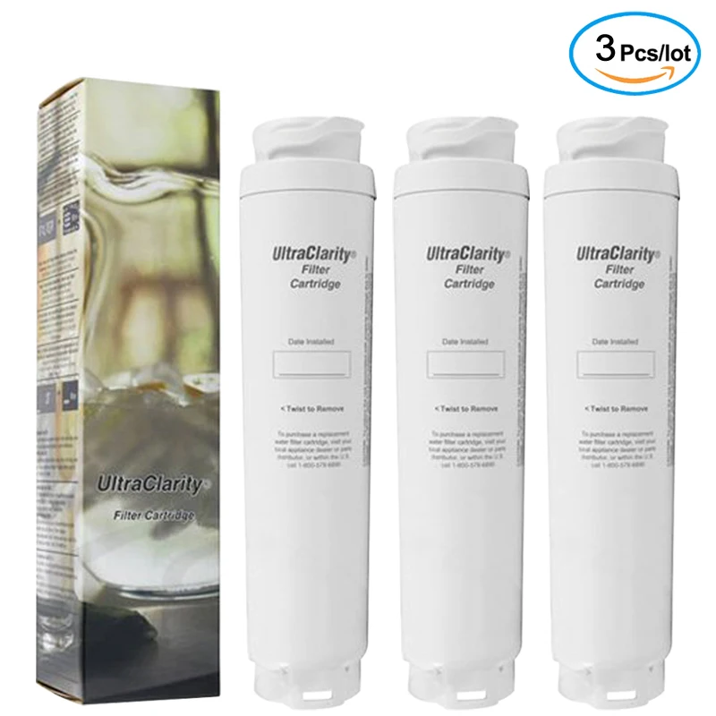 Replacement Bosch 644845 9000194412 ultra-clean refrigerator water filter, 3 pieces