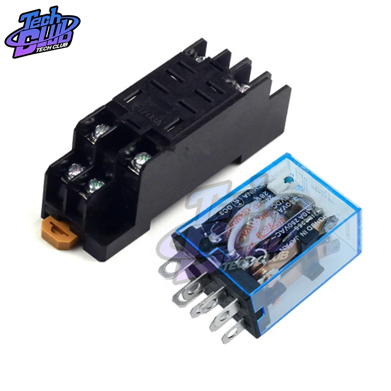 Uso generale LY2NJ elettronico Micro relè elettromagnetico lampada a LED 10A 8 pin bobina DPDT DC12V 24V AC 220V