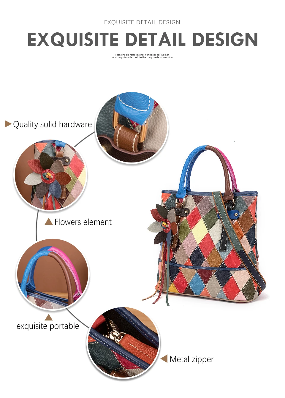 New Multi-Color Genuine Real Leather Luxury Ladies Big Shopper Purse And Handbag Shoulder bag Women Designer Female Tote bag 532