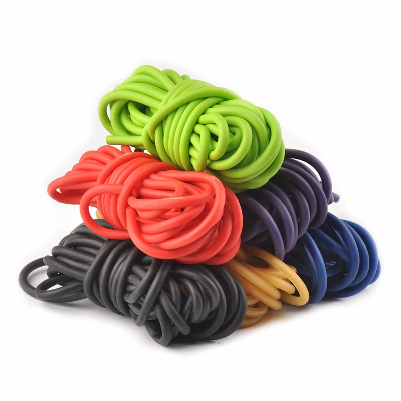 Outdoor Resistance Bands Natural Latex Rubber Tube 1745/2050/3050/3060  Stretch Elastic Slingshot Replacement Band 5 Color