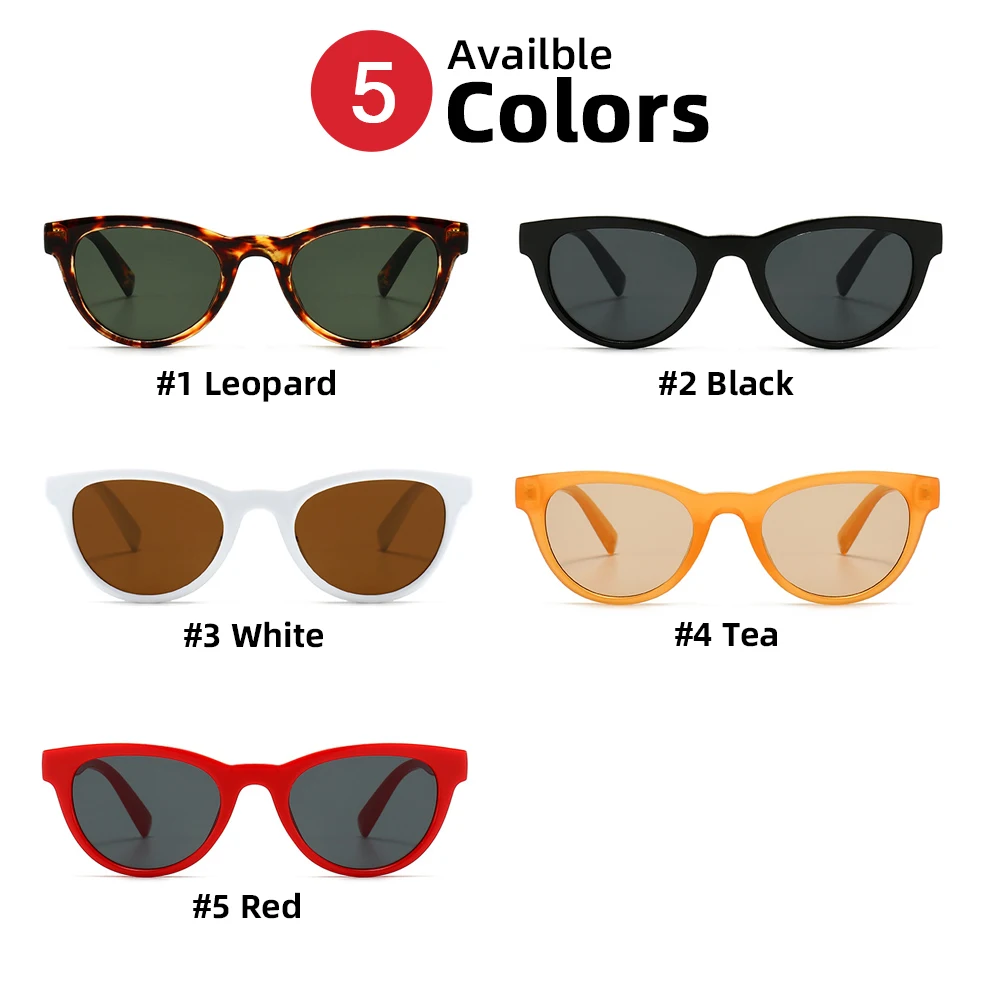 VIVIBEE-gafas de sol estilo ojo de gato para mujer, anteojos de sol femeninos pequeños con montura de leopardo, estilo Retro, color verde jaspe,