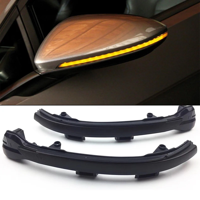 

Smoked Side Mirror Sequential Blink Turn Signal Light For 2015-2018 Volkswagen MK7 Golf GTI Turn Signal Lights,Amber LED