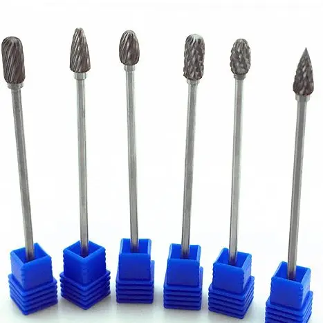 Jrealmer 1pcs 3x6 Long 100mm Tungsten Carbide Burrs Rotary Burrs