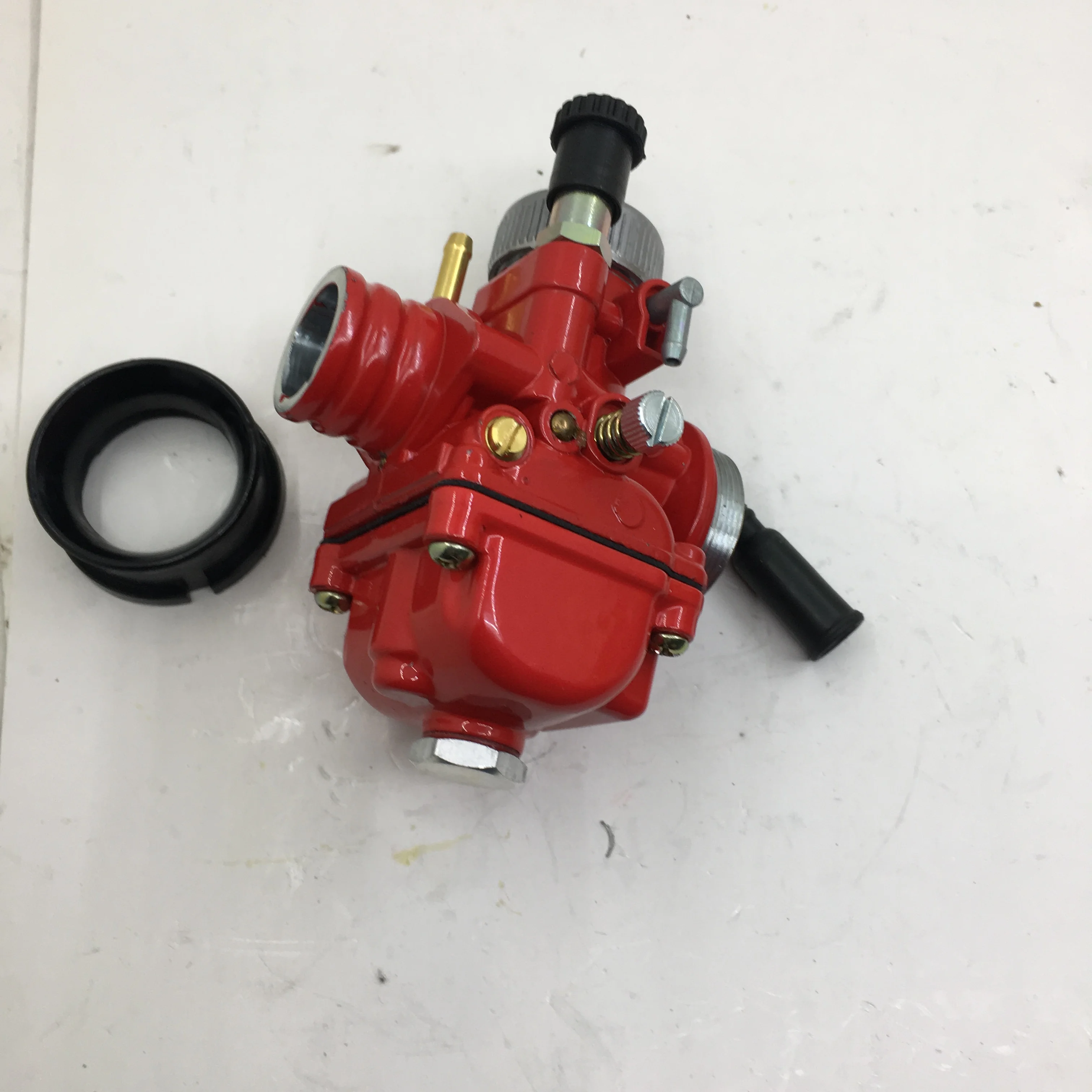 

SherryBerg RED carburetor carb for Dellorto MODEL PHBG DS 19mm Racing w plastic cover manual Choke caraburettor vergaser + cover