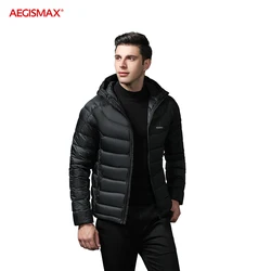 AEGISMAX Men Ultra-Light 95% White Goose Down 800FP Down Outdoor Camping Keep Warm Down Jacket