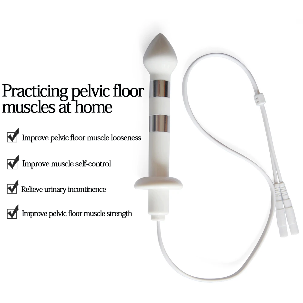 Anal Probe Insert-able Electrode Electrical Stimulation Pelvic Exerciser Incontinence Therapy TENS EMS Units for Men 2mm