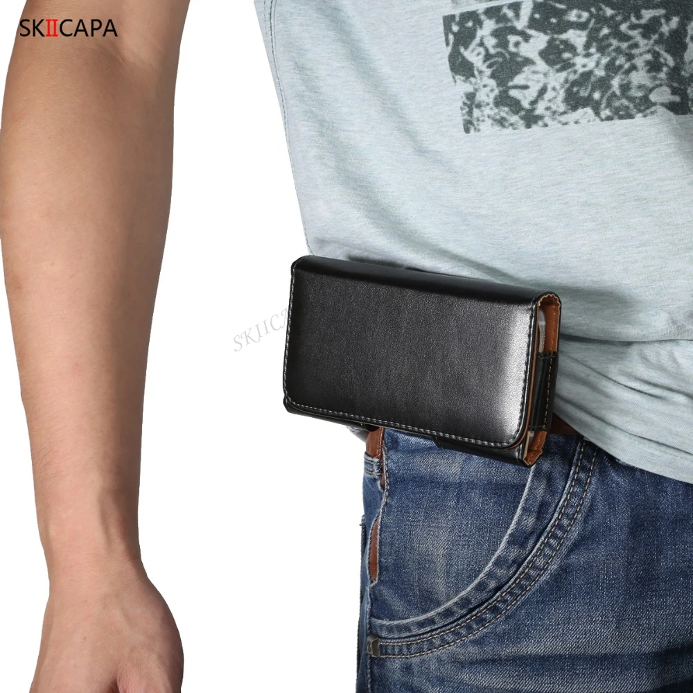 Etui na telefon Nokia 106 8110 3310 130 105 150 230 225 220 515 208 3011 6.1 7.1 5.1 5.3 6 2018 Etui na telefon z klipsem do paska Skórzana torba na telefon — zdjęcie produktu 6