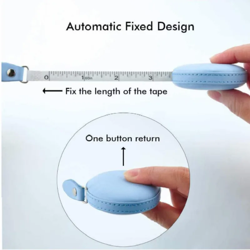 60นิ้วเครื่องมือวัด1.5M เทปไม้บรรทัดวัดสำหรับผ้าตัดเย็บการวัดเทป Retractable ไม้บรรทัดขนาดเล็ก