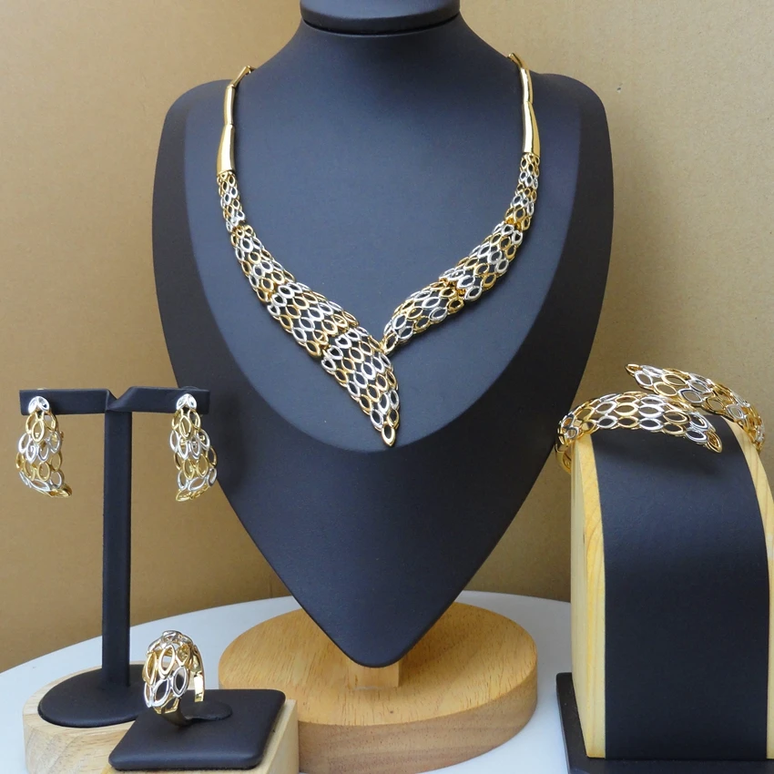 

Yuminglai African Fashion Jewelry Dubai Costume Jewelry Sets for Women FHK9503