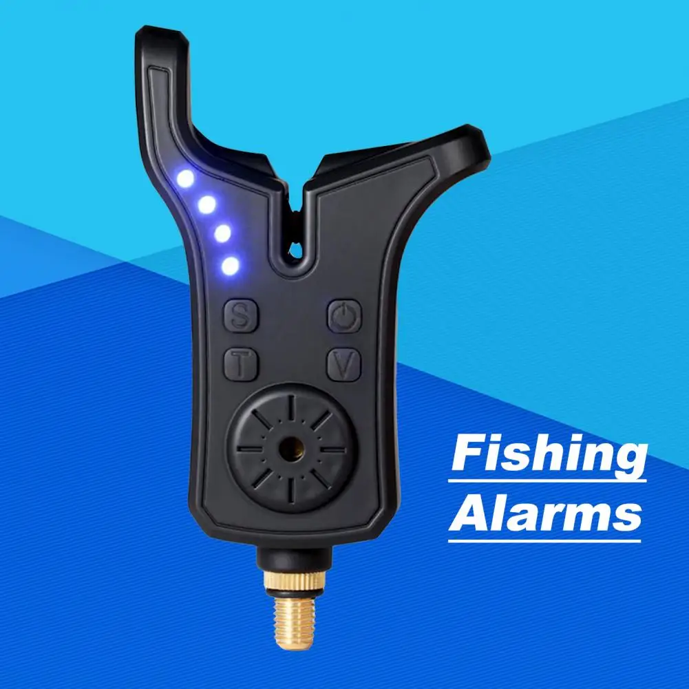 Free Hands Fishing Bite Indicator Energy Saving Lighting Effect Switch Button Sound Fishing Bite Alarm