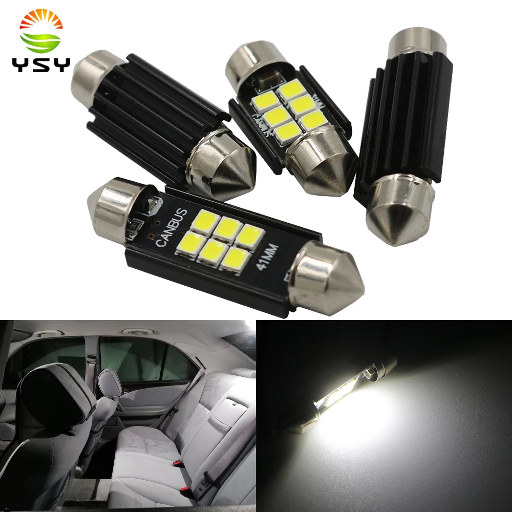 

YSY 10Pcs C5W C10W LED Bulbs Canbus Festoon-31MM 36MM 39MM 41MM 3030 chip NO ERROR Car Interior Dome Light Reading Light 12V/24V