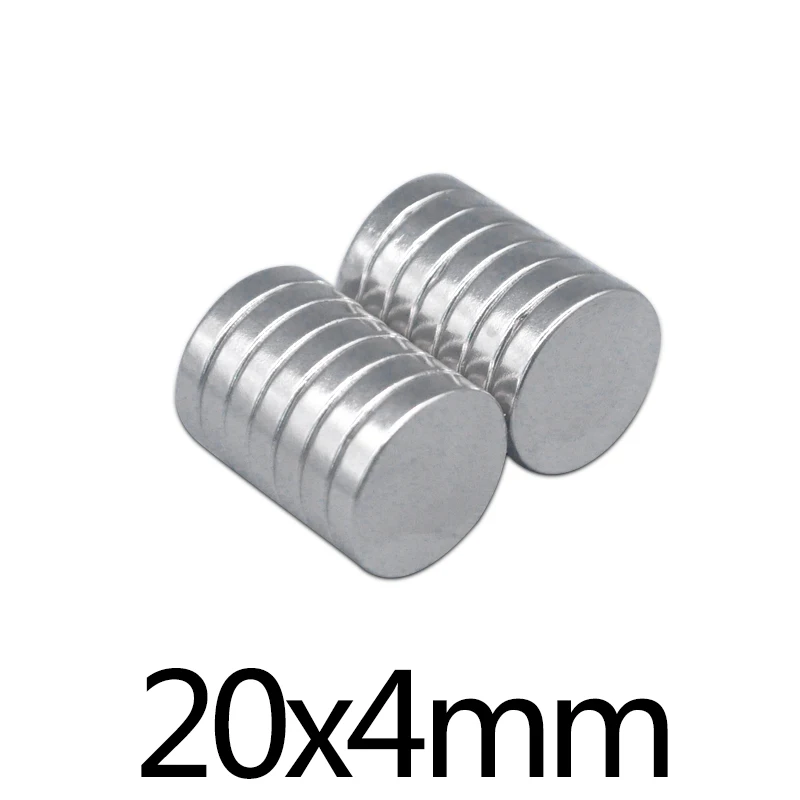 

10/20/50PCS Permanent Round Magnets Neodymium Magnet N35 20x4mm Strong Magnetic Magnets 20*4mm Powerful Magnets