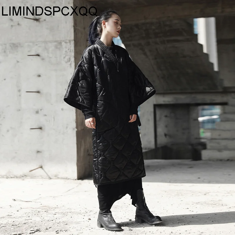 Parka Jacket Coat Long Autumn Winter Women Down Female Large Female Female 2024 Lady Outwear Quilted Kimono Cotton-padded