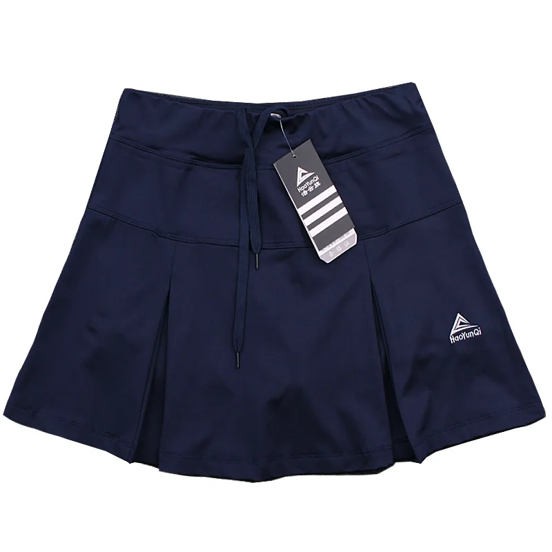 Women Tennis Skorts , Girl Tennis Skirt with shorts , Breathable Female Badminton Skirt With Pocket , Girls Sport Running Shorts