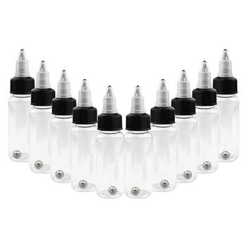 30/50/60/120/250 مللي حاوية زجاجة فارغة للوشم الحبر اللون قابلة لإعادة التدوير واضح الوشم البخاخة الحبر الصباغ زجاجات