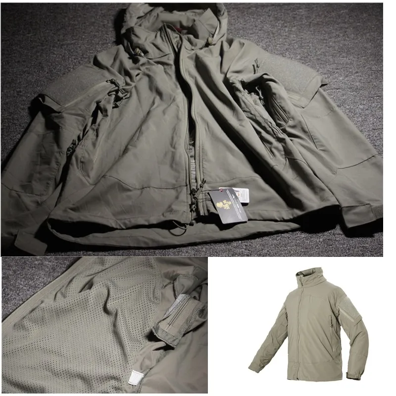 Tactical Nylon Soft Shell Zipper Coat PCU L5 Outdoor Assault Suit Hunting Jacket Wind Coat Hiking Climbing Jacket