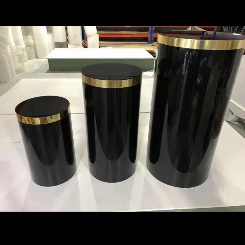 

3PCS Acrylic Black Flower Display Stand For Wedding Party Events