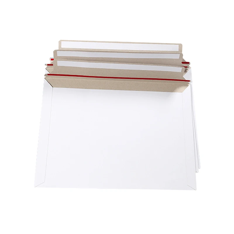 10PCS 250x160mm Mailjackets Rigid Mailers Self-Seal Stay Flat Photo Packaging Paperboard Envelopes ,Document Cardboard Mailers