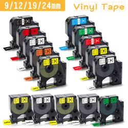 UniPlus 18444 18431 18443 Fit Dymo Rhino Label Tape Vinyl Industrial Tape 18432 18445 18433 for Dymo Label Maker 5200 4200 6000