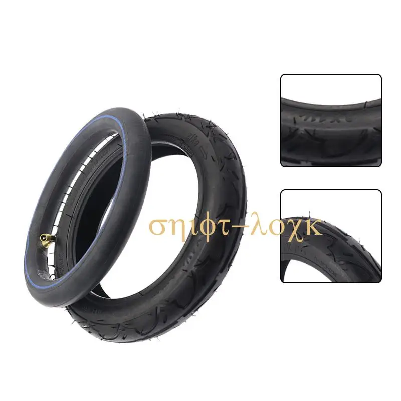 8 Inch 8X1 1/4 inflation Tyre 200x45 Scooter Outer and Inner Tire with Set Bent Valve for Suits Bike Electric / Gas