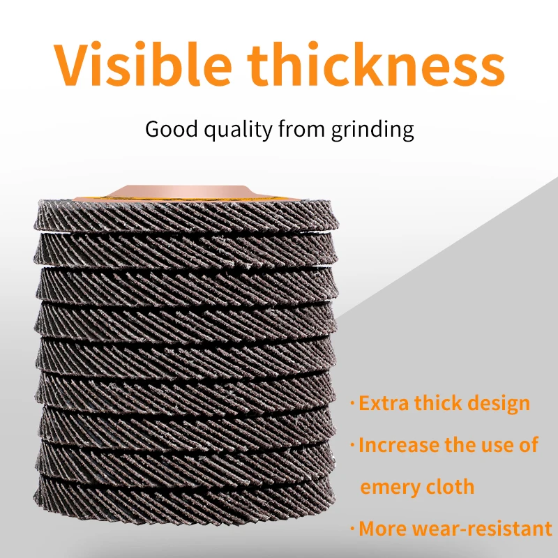 OUDISI  100mm Professional Flap Discs 4.5 Inch Sanding Discs 80 Grit Grinding Wheels Blades For Angle Grinder