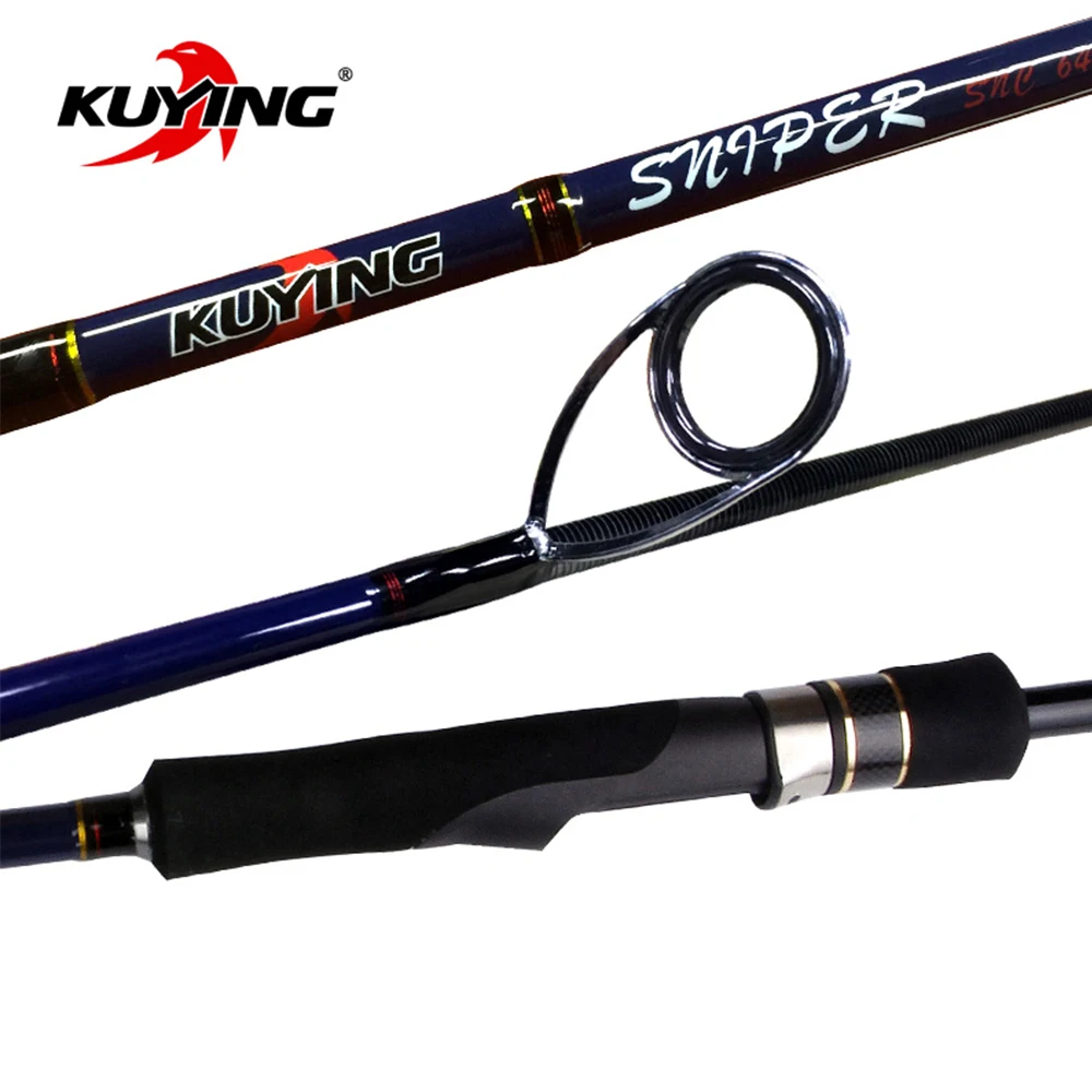 KUYING Sniper 6'0'' 1.8m 6'4'' 1.92m Light Slow Jigging Rod Casting Spinning Lure Carbon Sea Fishing Cane Pole 1.5 Section