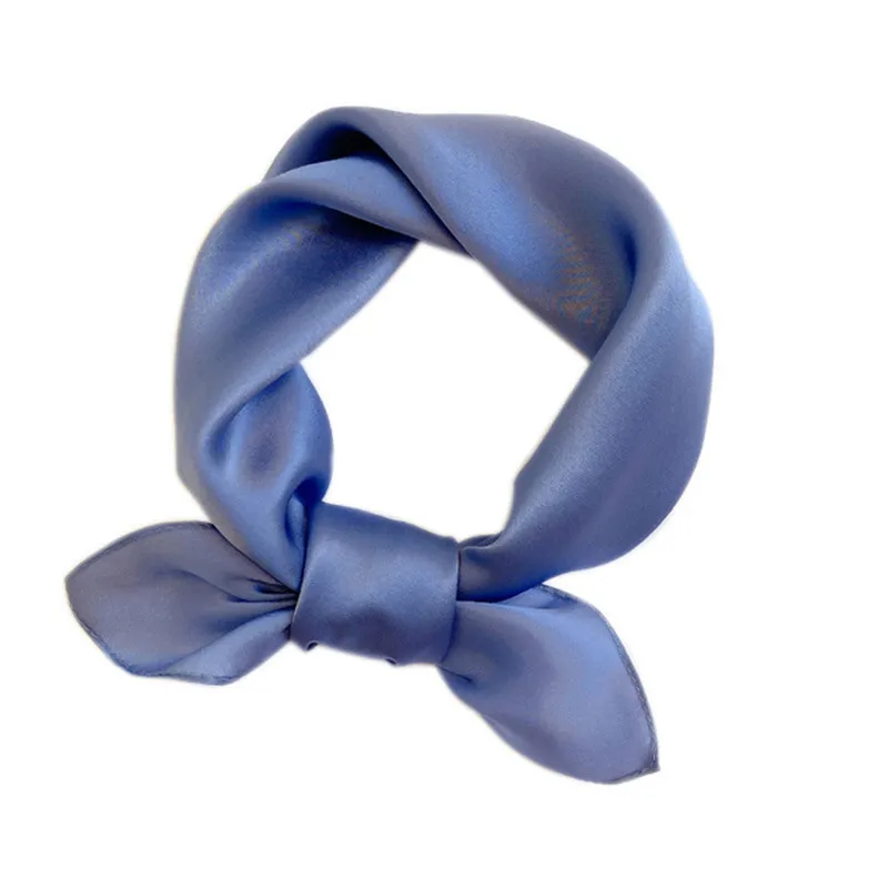 

Fashion Bag Handbag Handle Ribbon Silk Scarf HairBand Head Decoration Neckerchief Pure Silk Twill Square Scarves Plain Colors