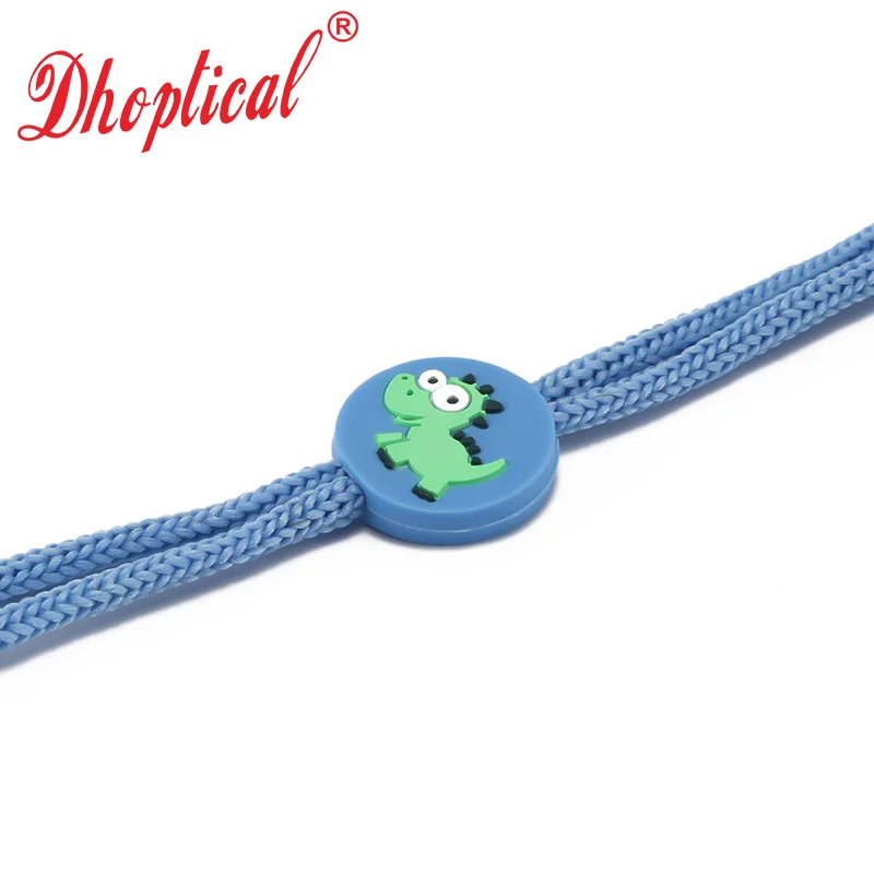 Eyeglasses cord for child avoid glasses slip cartoon button eyewear cord indenpent packing By dhoptical