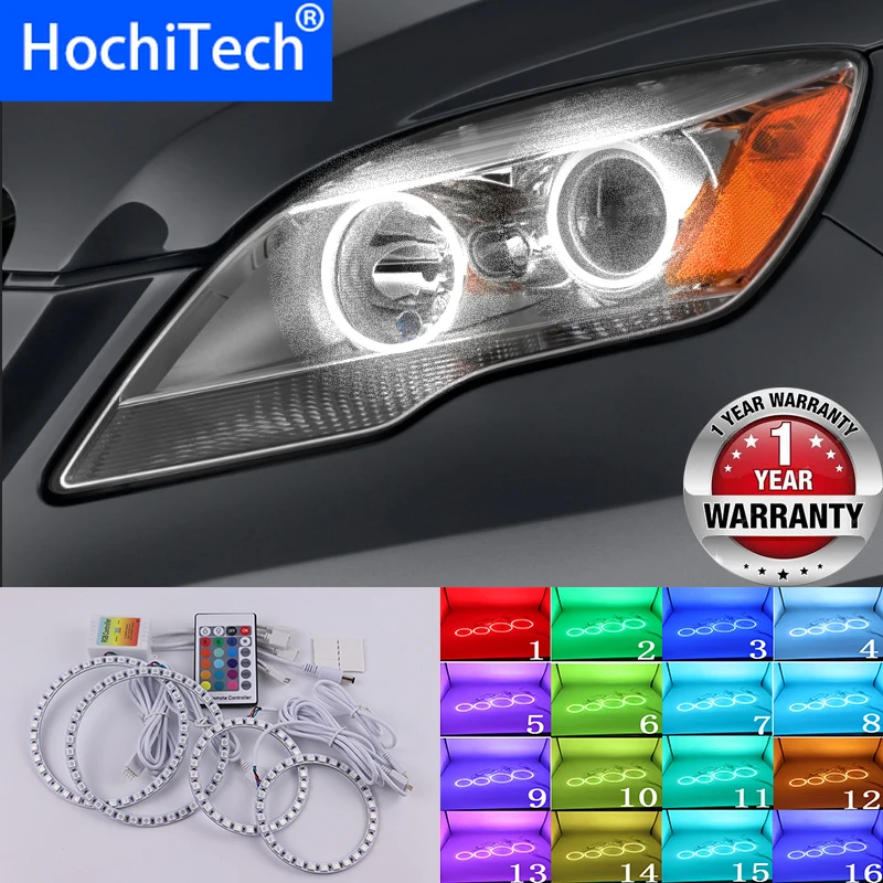 

For Mercedes Benz R Class W251 2010-2012 High Quality Multi-Color Angel Eyes LED RGB Headlight Ring Set RF Remote Control