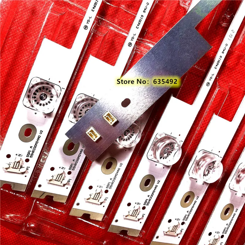 5set LED Strip 4C-LB5504-HR3 4C-LB5504-HR4 55HR330M04A2 V0 4C-LB5504-HR12J For Y55A580S  B55A769U B55A739 L55P1-UD L55P1S-CF