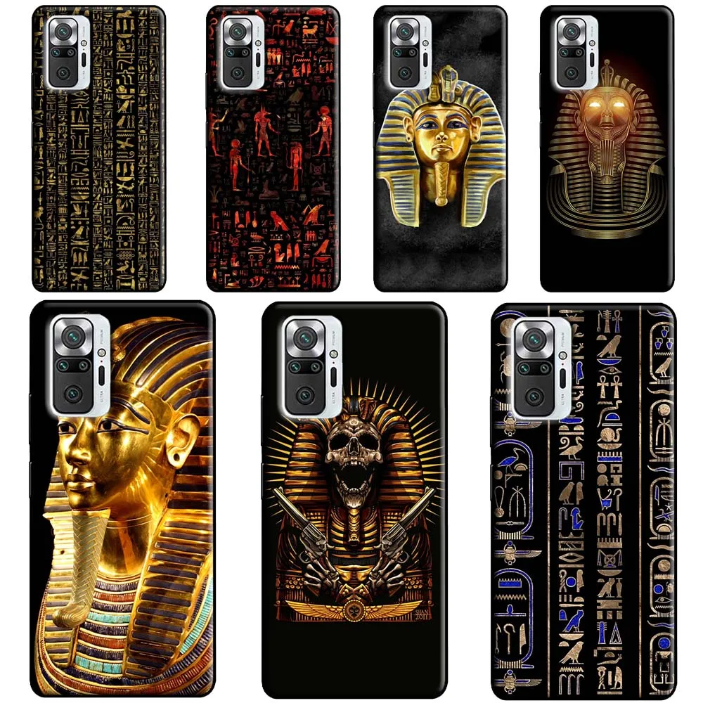 Egypt Egyptian Pharaoh Case For Xiaomi Redmi 9 9T 9C 8A 9A Phone Cover For Redmi Note 11 10 9 Pro Note 8 10S 9S