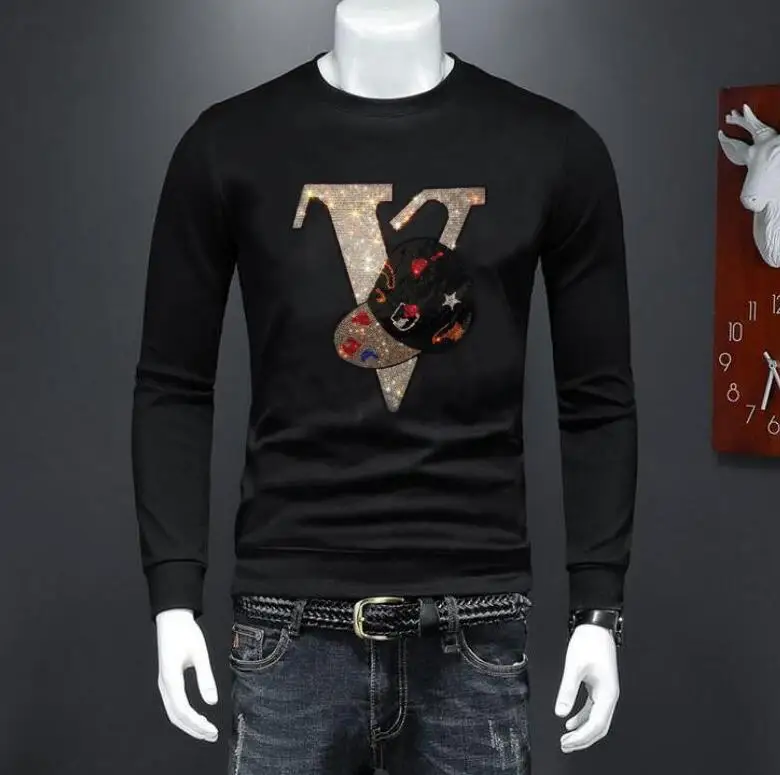 

Fashion brand Sweatshirt men's hoodies autumn winter new hot sale diamond casual