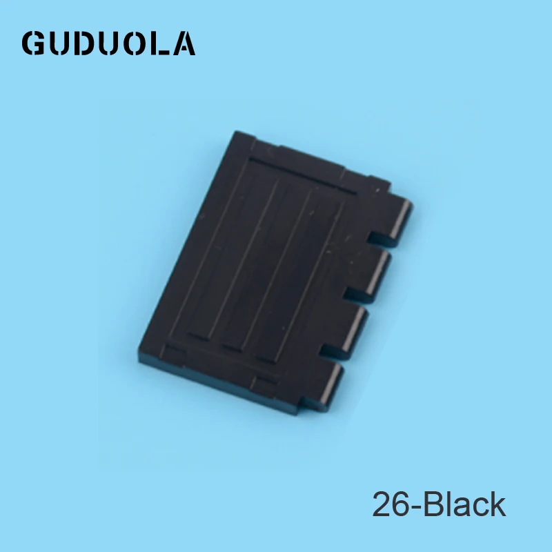 Guduola Building Block Hinge Tile 2x4 with Ribs 2873 Special Brick MOC Build Educational Toys 20pcs/LOT