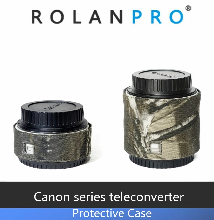 ROLANPRO Obiektyw aparatu Kamuflaż Osłona przeciwdeszczowa Płaszcz przeciwdeszczowy do lustrzanki cyfrowej Canon Seria Canon Telekonwerter Etui ochronne